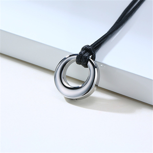 Collier avec pendentif en acier inoxydable pour hommes, le <span class=keywords><strong>cercle</strong></span> <span class=keywords><strong>de</strong></span> la <span class=keywords><strong>vie</strong></span>, l'éternité, accessoire, bijoux - Product Image 3