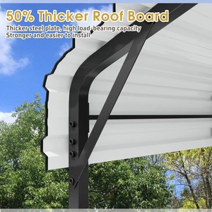 Offre Spéciale : Kits de <span class=keywords><strong>Carport</strong></span> et Gazebo en Aluminium Personnalisés, Style Moderne et Simple avec Toit Arqué Extérieur pour Stationnement de Voitures et Garages - Product Image 2