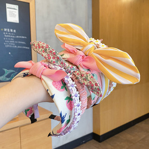 Diademas de flores de encaje coloridas y bonitas a la moda, banda para el cabello para niños, accesorios para el cabello de flores frescas rurales para niñas pequeñas súper lindas - Product Image 3