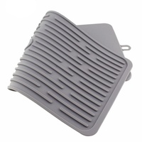 Petit tapis de séchage en silicone antidérapant de haute qualité résistant à la chaleur pour le comptoir de cuisine
