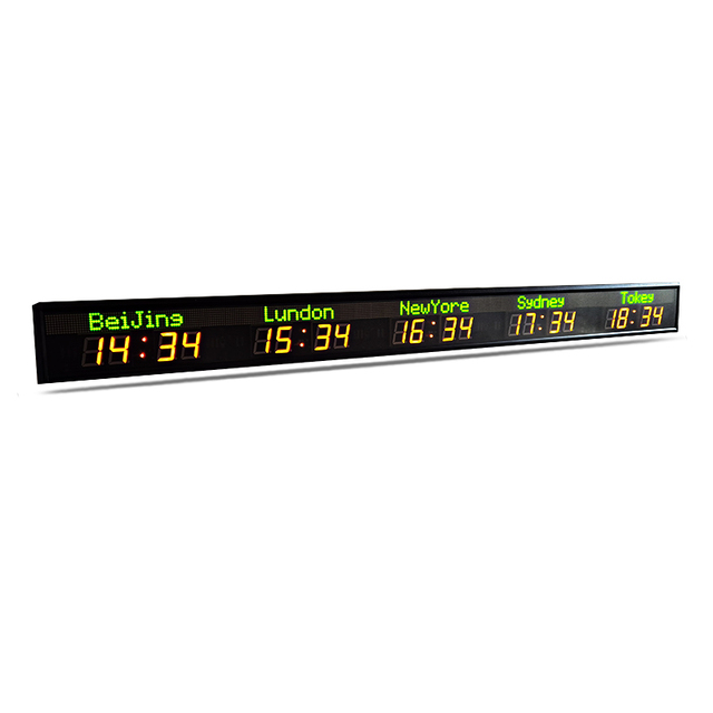 Creative Design Modern Resin World Wall Clock with Radio Function Accurate Timing Multi-functional LED Digital Wall Clock