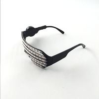 Lunettes LED Lumineuses Lunettes Luminescentes Bar Concert Lunettes Fluorescentes Fournitures de Fête Hommes Femmes Lunettes Accessoires de Spectacle