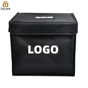 Altın teslimat mavi bakkal teslimat ulaşım motosiklet soğutucu tote gıda yalıtımlı termal pizza gıda teslimat çantası - Product Image 4