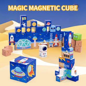3D Creative <strong>Learning</strong> Magic Cube <strong>DIY</strong> Education Magnetic Block Puzzle <strong>Toy</strong> for Kids - Product Image 3