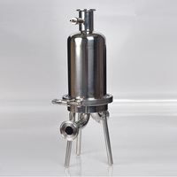 Filtre à membrane sanitaire en acier inoxydable microporeux 304 pour liquides, connexion Tri-Clamp, précision 0,1 µm-60 µm