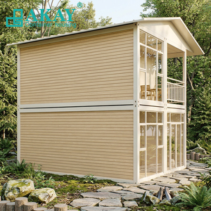 Maisons modulaires portables en conteneurs à construction rapide sur mesure, abri en acier antirouille, maisons préfabriquées modulaires avec balcon - Product Image 4