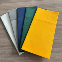 Serviettes en papier Airlaid jetables pré-pliées avec pochette pour couverts, aspect lin, pour dîner, mariage, fête, événement