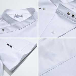 Uniforme Professionnel Restaurante Chef Uniforme Últimos Diseños Chef Cocina Manga Corta Chef Uniformes - Product Image 5