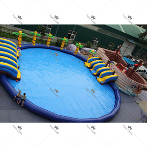 Parc aquatique gonflable personnalisé, combo géant avec toboggan aquatique en forme <span class=keywords><strong>de</strong></span> <span class=keywords><strong>bateau</strong></span> <span class=keywords><strong>pirate</strong></span>, <span class=keywords><strong>jeux</strong></span> aquatiques commerciaux pour parcs et stations balnéaires - Product Image 3