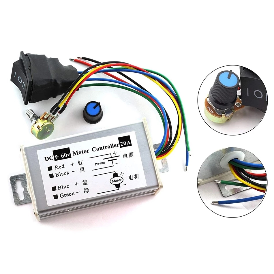 Regolatore di velocità del motore - DC 6-60 V 12 V 24 V 36 V 48
