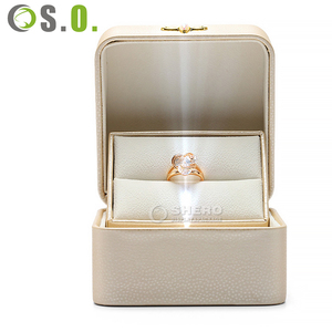 Wholesale Fashion Luxury White Pink Custom Premium PU Leather Set <b>Boxes</b> for Necklace Bracelet Ring <b>Earrings</b> <b>Boxes</b> Jewelry Box - Product Image 4