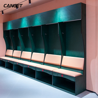 Design moderne, durable, étanche, planche HPL, casier de football, casier de sport