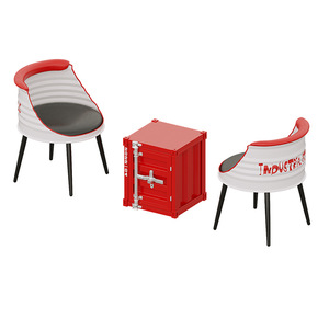Tables en fer à huile <span class=keywords><strong>de</strong></span> style <span class=keywords><strong>industriel</strong></span>, ensembles <span class=keywords><strong>de</strong></span> meubles <span class=keywords><strong>de</strong></span> <span class=keywords><strong>bar</strong></span> commerciaux créatifs pour les cabines <span class=keywords><strong>de</strong></span> café des hôtels, l'école des centres commerciaux. - Product Image 4
