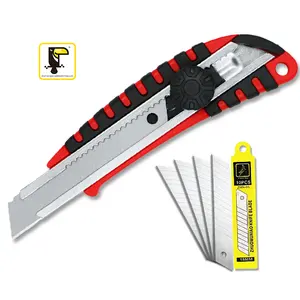 Ratchet-Lock Mechanism High Quality Utility Knife With Snap Off Blade ZMN 8810-02