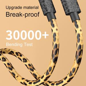 Câble USB en aluminium rond imprimé PU de style nouveau avec charge rapide 3A pour <span class=keywords><strong>iPhone</strong></span> et Type C - Product Image 4