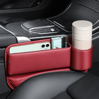 Organisateur élégant pour l'espace entre les sièges de voiture en cuir, boîte de rangement pour accessoires intérieurs, adapté aux modèles BMW, Toyota, Honda