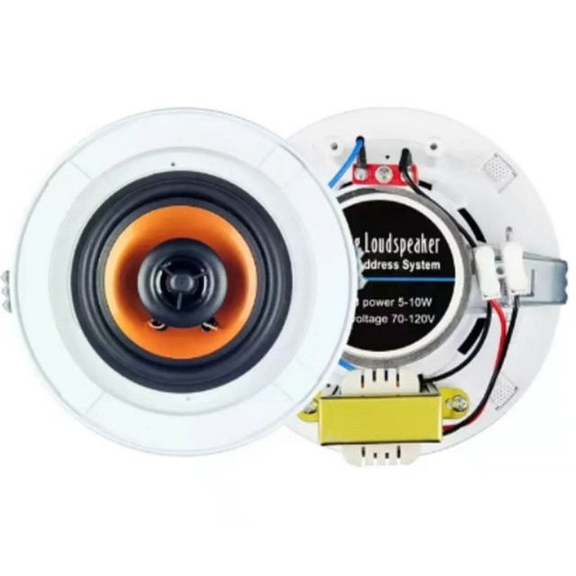 Hot Sale 4 Inch 608 PA White Factory Ceiling Speaker Amplifier New Karaoke Portable Audio Players Mini Portable Ceiling AC