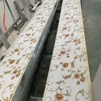 PVC de techo de placa de laminación de estampado en caliente de impresión impermeable Malasia PVC de techo Panel de Ducha