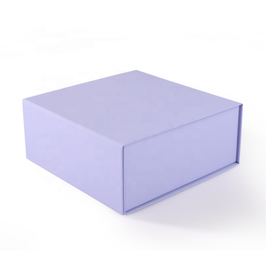 Caja de regalo plegable púrpura de alta calidad, Interior dorado, ventaja UV, papel Kraft de Vietnam, lámina de cartón, materiales reciclados en relieve - Product Image 4