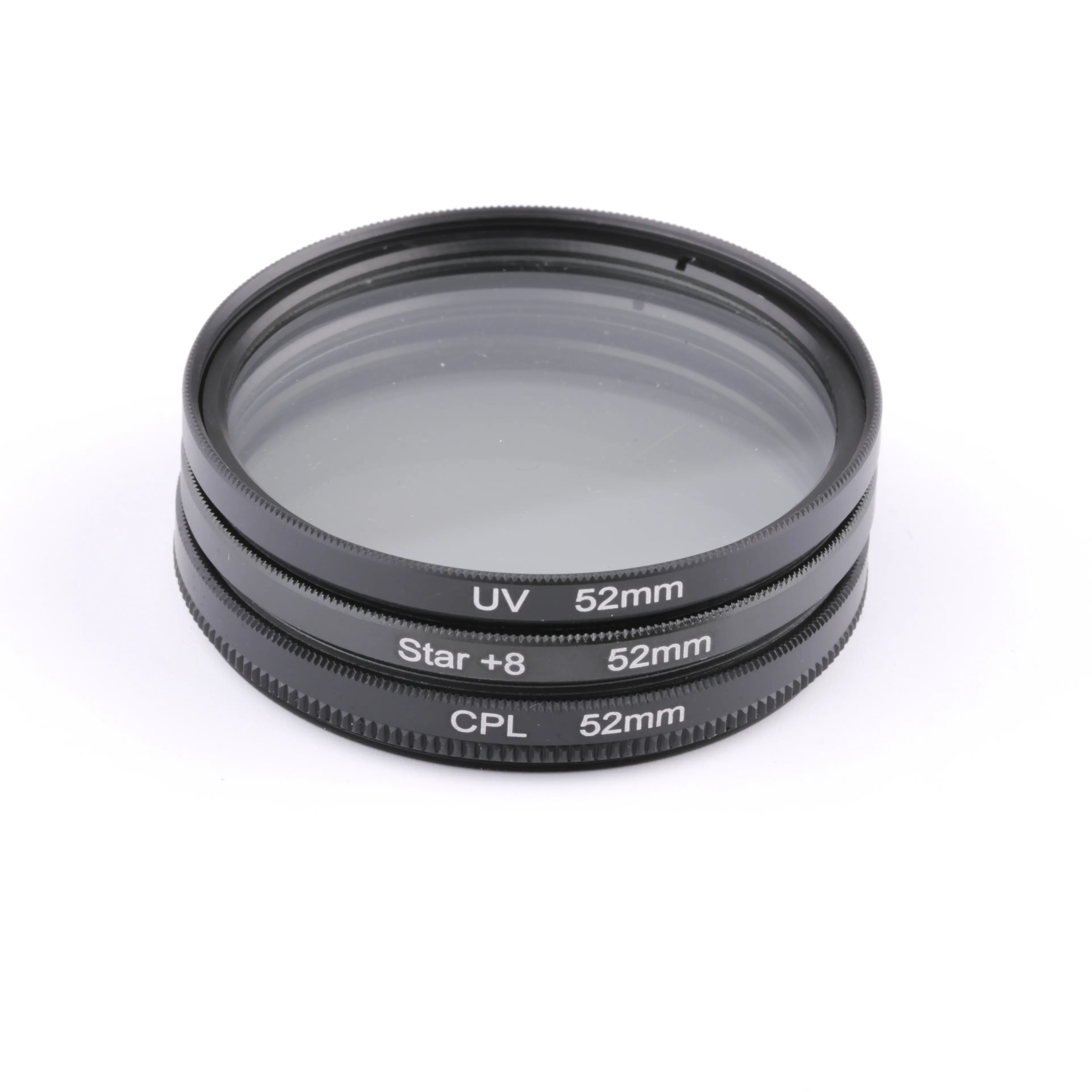 High quality camera lens UV+CPL+STAR Filter f