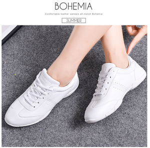 Zapatillas de Porristas para Niñas y Mujeres Modelo 853, Tenis Blancos de Baile para Animación, Calzado Juvenil Escolar para Caminar, Entrenamiento Atlético y Tenis - Product Image 4