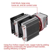 120W Semiconductor Mini Air Chiller Climatiseur 12V Air Cooling System Unit Peltier Cooler