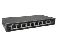 Sakelar Serat PoE Yang Tidak Dikelola dengan Port Poe 9*10/100/1000M dan Port Serat SFP Uplink 1*1000M