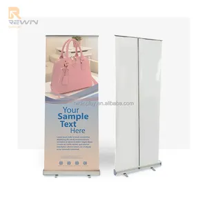 China fabrik einziehbar großhandel strapazierfähig luxus scrolling roll-up banner stand roll-up display