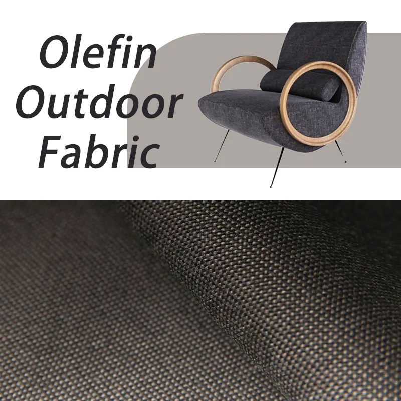 Canapé d'extérieur écologique en tissu oléfine imperméable à l'eau Tissu d'extérieur pouf d'auvent anti-soleil pour mobilier d'extérieur