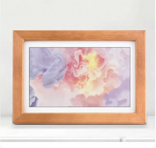WS 7.3 Inch E-Paper Display ACeP 7-Color E-Ink Screen Module with Solid Wood Photo Frame Ultra-Long Standby 800x480