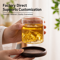 Vente en gros de tasses à thé en verre borosilicate de haute qualité, tasses à café créatives modernes minimalistes