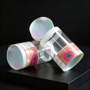 Recyclable Clear Plastic Clear PVC Portable Round Tube Cylinder APET <b>Box</b> for Lure Packaging - Product Image 1