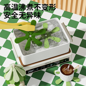 Petit tapis isolant thermique en silicone en forme d'arbre, résistant aux hautes températures, dessous de verre pour table, pour usage en cuisine - Product Image 3