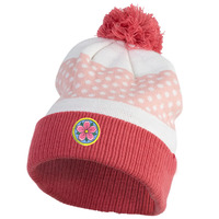 Bonnet Jacquard 100 % Acrylique de Haute Qualité 2026 en Gros, Bonnet Tricoté Brodé avec Logo Personnalisé et Pompon