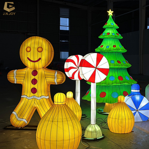 โคมไฟธีมสวนสัตว์ SGL71 LED ตกแต่งเทศกาลคริสต์มาสโคมไฟขนมปังขิงเทศกาลลูกกวาด - Product Image 1