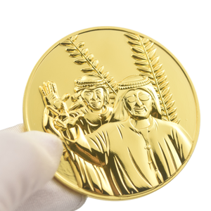 Moneta Commemorativa di Dubai Burj Khalifa UAE Medaglione Smaltato in Oro per il MINISTERIO del Sviluppo delle Infrastrutture - Product Image 5