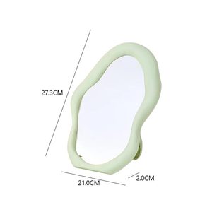 Cermin dekorasi Desktop satu sisi, meja rias bergelombang bentuk awan tidak teratur - Product Image 2