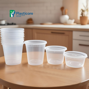 Plasticore 16oz chất lượng tốt dùng một lần Deli Container có nắp đậy Chất lượng nhựa lưu trữ tủ đông để đi container - Product Image 2