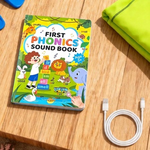 Livre audio interactif pour enfants, livre d'apprentissage parlant, livre d'histoires éducatif rechargeable, lecteur de livres avec boutons sonores - Product Image 3