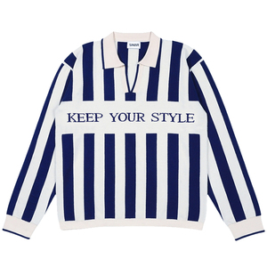Maglione Invernale da Uomo con Logo Personalizzato, Pullover Casual con Motivo Jacquard, Maglieria <span class=keywords><strong>a</strong></span> <span class=keywords><strong>Righe</strong></span>, Design Stile Polo, Maglione da Uomo Lavorato <span class=keywords><strong>a</strong></span> <span class=keywords><strong>Maglia</strong></span> - Product Image 1