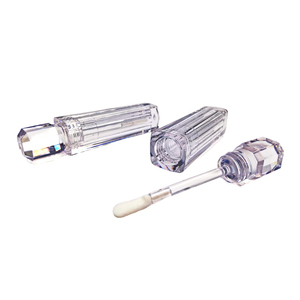 Diamond Cap <b>Clear</b> Empty Lip Glaze Bottle As Transparent Lip <b>Gloss</b> Tube Screw Cap Cosmetic Packaging Hot Stamped Silk Screen - Product Image 3