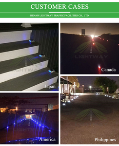 Lampes solaires LED en aluminium pour allées <span class=keywords><strong>de</strong></span> jardin, marches, ponts et sols extérieurs, balises solaires LED pour routes, marqueurs routiers surélevés en forme d'œil <span class=keywords><strong>de</strong></span> chat - Product Image 5