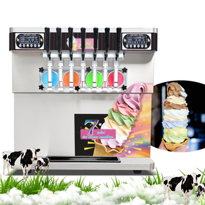 CE kolice helado suave 7 sabores saveurs softeismaschine machine à crème glacée molle/machine à crème glacée au yaourt avec pré-refroidissement - Product Image 2