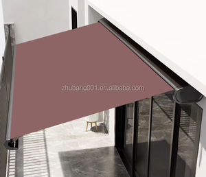 Sang trọng 4x4 Acrylic Heavy-Duty cơ giới mái hiên tán 5m chiếu điều khiển từ xa có thể điều chỉnh góc vườn ngoài trời dù để che nắng - Product Image 2