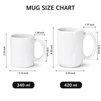 Logo personnalisé 11 oz 15oz tasses en céramique cadeaux cadeaux promotionnels tasse à café en céramique imprimé personnalisé fabricant de tasses en céramique