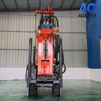 Foreuse hydraulique sur chenilles diesel pour puits profonds et applications géologiques, profondeur 260 m