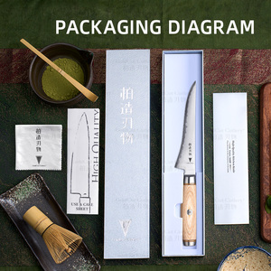 Coltello da Disosso GoldCut 6'' Fatto a Mano, Coltello da Cucina Giapponese per Tagliare la Carne, Coltello Affilato per Pesce con Manico in Legno Pakka per Chef - Product Image 6