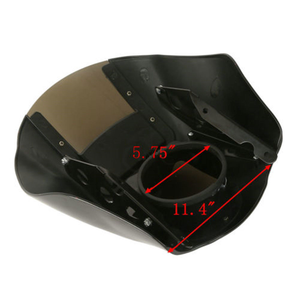 Pare-brise de quart en plastique ABS noir pour <span class=keywords><strong>Sportster</strong></span> XL883 <span class=keywords><strong>1200</strong></span> Xl 1988-up Dyna 1995-<span class=keywords><strong>2005</strong></span>-HAPPY-MOTOR - Product Image 5