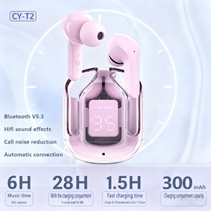 Auricolari Wireless Air31 TWS alla Moda con Display Digitale Trasparente, Cuffie Senza Fili Cristalline, Auriculares Audifonos Air 31 - Product Image 4