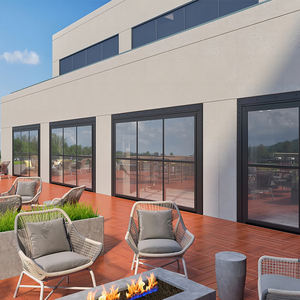 Porte da <span class=keywords><strong>Garage</strong></span> in Vetro <span class=keywords><strong>Basculanti</strong></span> Personalizzate Automatiche Moderne Avvolgibili in Alluminio Porte da <span class=keywords><strong>Garage</strong></span> Industriali a Battente - Product Image 4